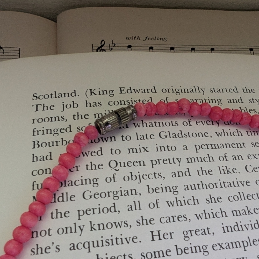 Pink Statement Necklace - Picture 5 of 7